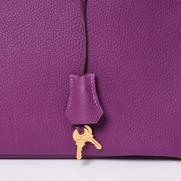 Mint condition HERMES Birkin 35 handbag, Togo leather, Anemone color, gold hardware. ◻R stamp, used, item number 4a009795