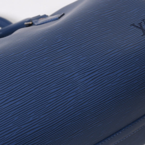 Very Good Condition LOUIS VUITTON Handbag Speedy 25 M5923G Miltille Epi Navy Silver Hardware Used 4a009798