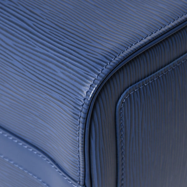 Very Good Condition LOUIS VUITTON Handbag Speedy 25 M5923G Miltille Epi Navy Silver Hardware Used 4a009798