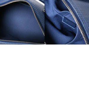 Very Good Condition LOUIS VUITTON Handbag Speedy 25 M5923G Miltille Epi Navy Silver Hardware Used 4a009798