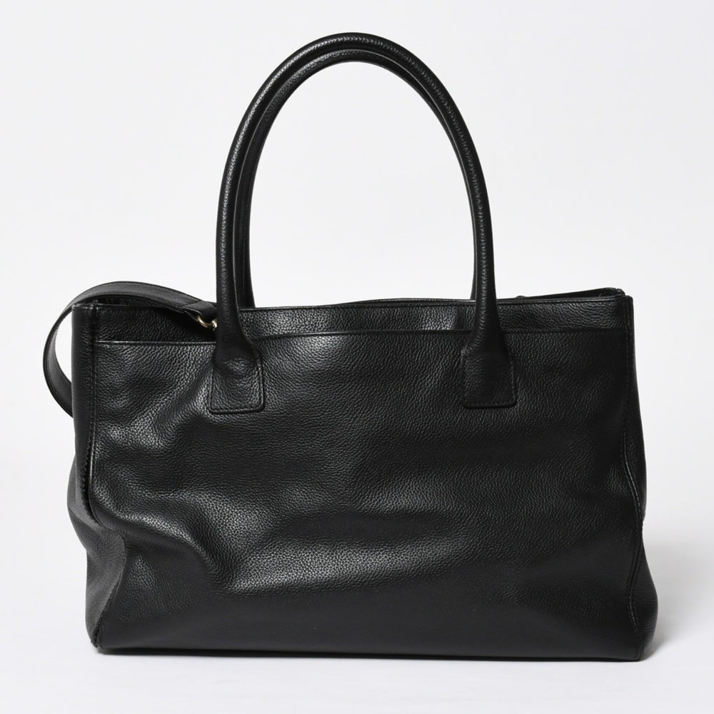 CHANEL シャネル エグゼクティブ ミディアム トートバッグ 6番台 ココマーク キャビアスキン ブラック 良品 中古 4a009757