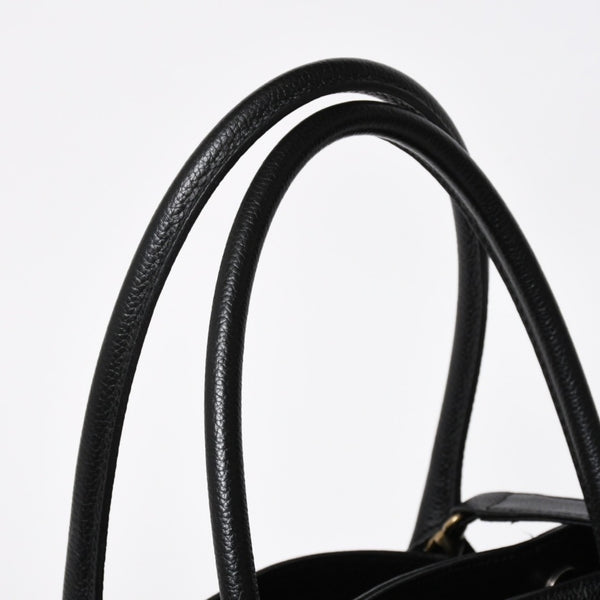 CHANEL Executive Medium Tote Bag No. 6 Coco Mark Caviar Skin Black Good Used 4a009757