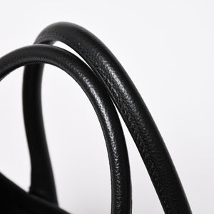 CHANEL Executive Medium Tote Bag No. 6 Coco Mark Caviar Skin Black Good Used 4a009757