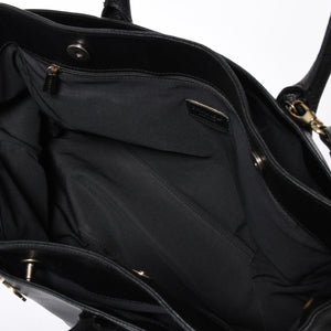 CHANEL Executive Medium Tote Bag No. 6 Coco Mark Caviar Skin Black Good Used 4a009757