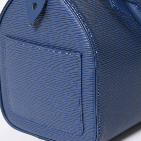 Very Good Condition LOUIS VUITTON Handbag Speedy 25 M5923G Miltille Epi Navy Silver Hardware Used 4a009798