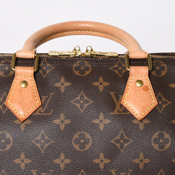 Very Good Condition LOUIS VUITTON Monogram Speedy Bandouliere 30 Handbag M41222 Monogram Brown Gold Hardware Used 4a009699