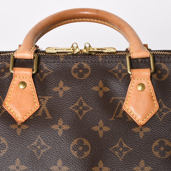 Very Good Condition LOUIS VUITTON Monogram Speedy Bandouliere 30 Handbag M41222 Monogram Brown Gold Hardware Used 4a009699