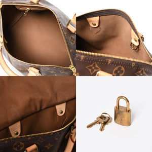 Very Good Condition LOUIS VUITTON Monogram Speedy Bandouliere 30 Handbag M41222 Monogram Brown Gold Hardware Used 4a009699