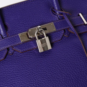 極美品 HERMES エルメス BIRKIN 30 バーキン30 ハンドバッグ ヴァイオレット パープル トリヨンクレマンス SV金具 ◻︎N刻印 中古 4a009802