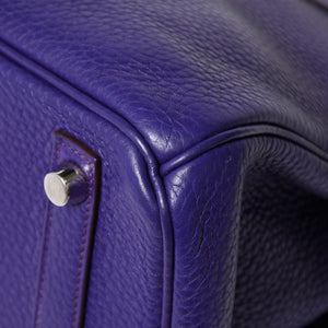 極美品 HERMES エルメス BIRKIN 30 バーキン30 ハンドバッグ ヴァイオレット パープル トリヨンクレマンス SV金具 ◻︎N刻印 中古 4a009802