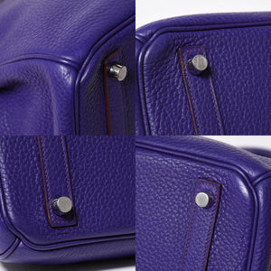 極美品 HERMES エルメス BIRKIN 30 バーキン30 ハンドバッグ ヴァイオレット パープル トリヨンクレマンス SV金具 ◻︎N刻印 中古 4a009802