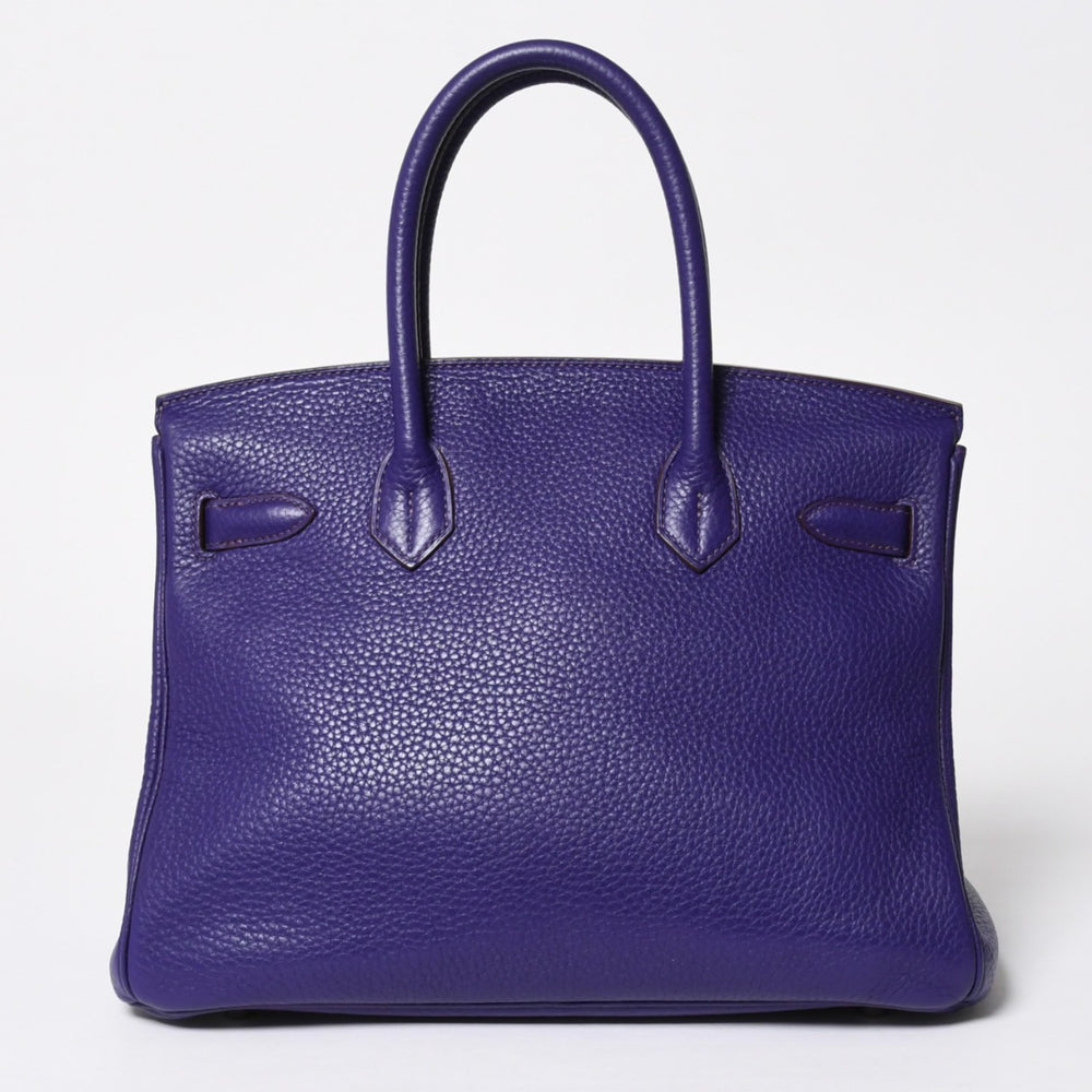 極美品 HERMES エルメス BIRKIN 30 バーキン30 ハンドバッグ ヴァイオレット パープル トリヨンクレマンス SV金具 ◻︎N刻印 中古 4a009802