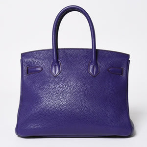 極美品 HERMES エルメス BIRKIN 30 バーキン30 ハンドバッグ ヴァイオレット パープル トリヨンクレマンス SV金具 ◻︎N刻印 中古 4a009802