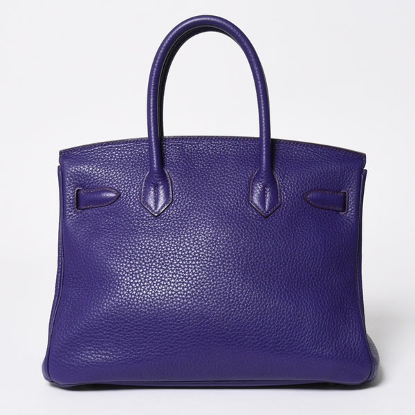極美品 HERMES エルメス BIRKIN 30 バーキン30 ハンドバッグ ヴァイオレット パープル トリヨンクレマンス SV金具 ◻︎N刻印 中古 4a009802