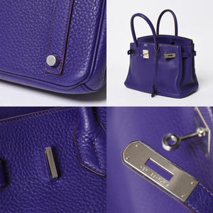 極美品 HERMES エルメス BIRKIN 30 バーキン30 ハンドバッグ ヴァイオレット パープル トリヨンクレマンス SV金具 ◻︎N刻印 中古 4a009802