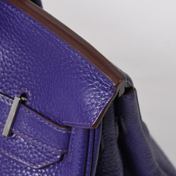 極美品 HERMES エルメス BIRKIN 30 バーキン30 ハンドバッグ ヴァイオレット パープル トリヨンクレマンス SV金具 ◻︎N刻印 中古 4a009802