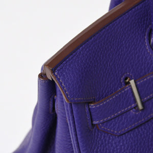 極美品 HERMES エルメス BIRKIN 30 バーキン30 ハンドバッグ ヴァイオレット パープル トリヨンクレマンス SV金具 ◻︎N刻印 中古 4a009802