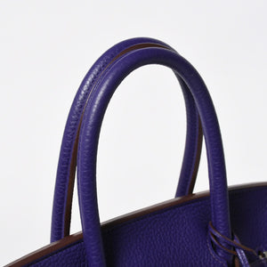 極美品 HERMES エルメス BIRKIN 30 バーキン30 ハンドバッグ ヴァイオレット パープル トリヨンクレマンス SV金具 ◻︎N刻印 中古 4a009802