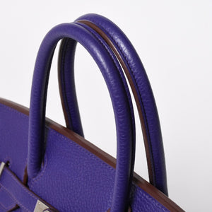 極美品 HERMES エルメス BIRKIN 30 バーキン30 ハンドバッグ ヴァイオレット パープル トリヨンクレマンス SV金具 ◻︎N刻印 中古 4a009802