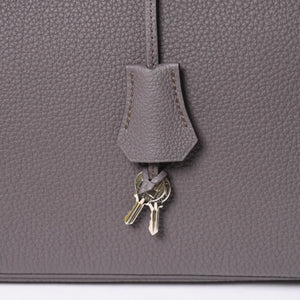 Like new HERMES Birkin 40 Ethane Togo 40cm X stamped silver hardware handbag used 4a009800