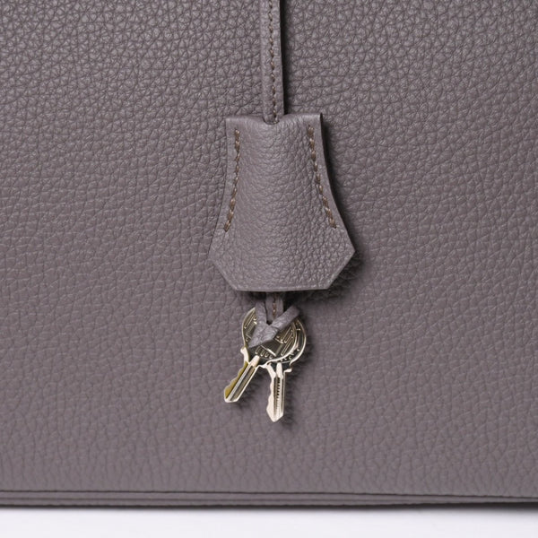 Like new HERMES Birkin 40 Ethane Togo 40cm X stamped silver hardware handbag used 4a009800
