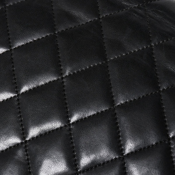 極美品 CHANEL シャネル ホーボー チェーンショルダーバッグ 0番台 ココマーク ラムスキン ブラック ゴールド金具 中古 4a009803