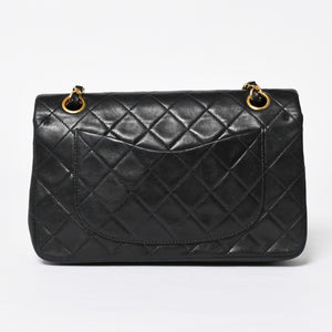 CHANEL CHANEL Matelasse 23 W Flap W Chain Shoulder Bag No. 2 Coco Mark Lambskin A01113 Black Good Condition Used 4a009705