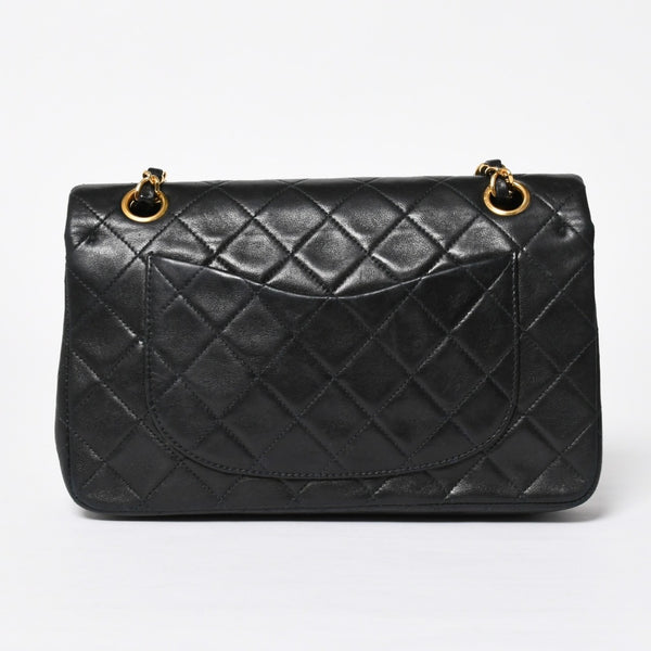 CHANEL CHANEL Matelasse 23 W Flap W Chain Shoulder Bag No. 2 Coco Mark Lambskin A01113 Black Good Condition Used 4a009705