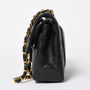 CHANEL CHANEL Matelasse 23 W Flap W Chain Shoulder Bag No. 2 Coco Mark Lambskin A01113 Black Good Condition Used 4a009705