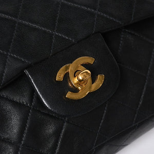 CHANEL CHANEL Matelasse 23 W Flap W Chain Shoulder Bag No. 2 Coco Mark Lambskin A01113 Black Good Condition Used 4a009705