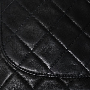 CHANEL CHANEL Matelasse 23 W Flap W Chain Shoulder Bag No. 2 Coco Mark Lambskin A01113 Black Good Condition Used 4a009705