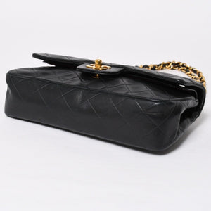 CHANEL CHANEL Matelasse 23 W Flap W Chain Shoulder Bag No. 2 Coco Mark Lambskin A01113 Black Good Condition Used 4a009705