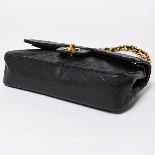CHANEL CHANEL Matelasse 23 W Flap W Chain Shoulder Bag No. 2 Coco Mark Lambskin A01113 Black Good Condition Used 4a009705