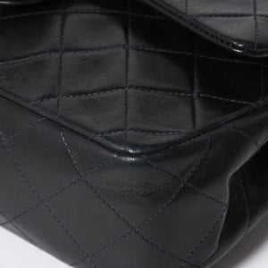 CHANEL CHANEL Matelasse 23 W Flap W Chain Shoulder Bag No. 2 Coco Mark Lambskin A01113 Black Good Condition Used 4a009705