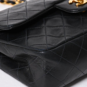 CHANEL CHANEL Matelasse 23 W Flap W Chain Shoulder Bag No. 2 Coco Mark Lambskin A01113 Black Good Condition Used 4a009705