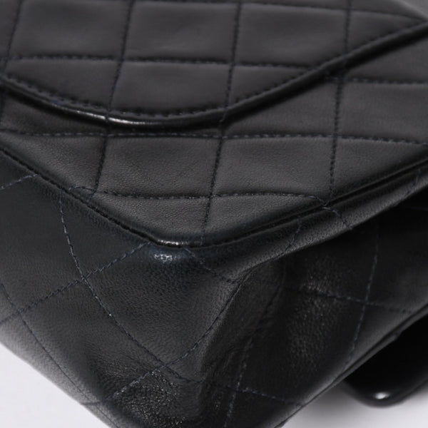 CHANEL CHANEL Matelasse 23 W Flap W Chain Shoulder Bag No. 2 Coco Mark Lambskin A01113 Black Good Condition Used 4a009705