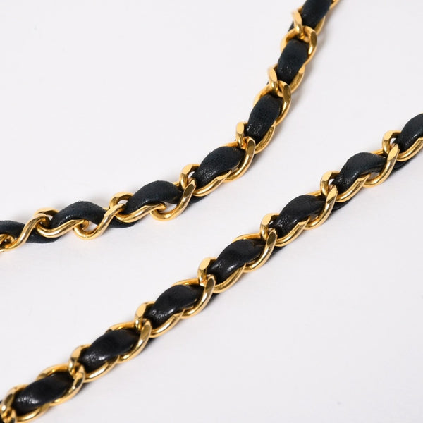 極美品 CHANEL シャネル ホーボー チェーンショルダーバッグ 0番台 ココマーク ラムスキン ブラック ゴールド金具 中古 4a009803