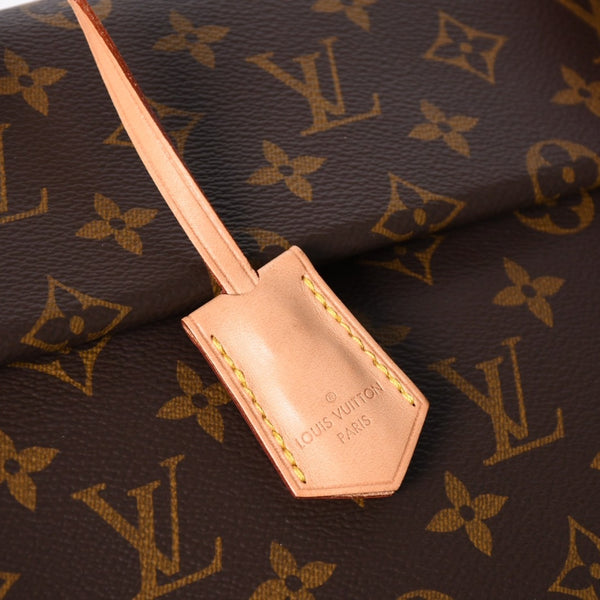 極美品 LOUIS VUITTON ルイヴィトン モノグラム クリュニーBB ショルダーバッグ M42738 ブラウン ピンク ゴールド金具 中古 4a009805
