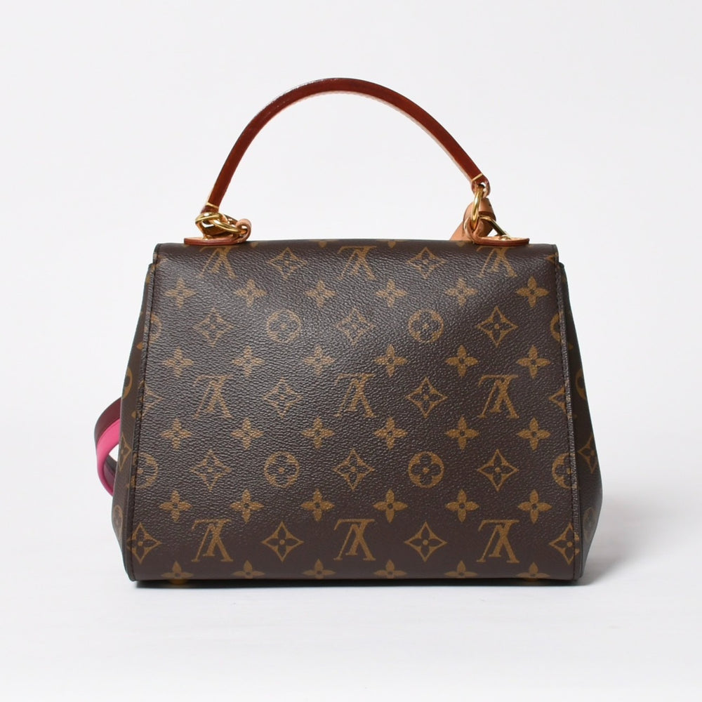 Very Good Condition LOUIS VUITTON Monogram Cluny BB Shoulder Bag M42738 Brown Pink Gold Hardware Used 4a009805
