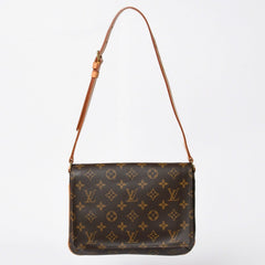 Very good condition LOUIS VUITTON Musette Tango shoulder bag M51257 Monogram canvas SP0091 Brown Gold hardware Used 4a009748