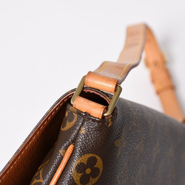 Very good condition LOUIS VUITTON Musette Tango shoulder bag M51257 Monogram canvas SP0091 Brown Gold hardware Used 4a009748