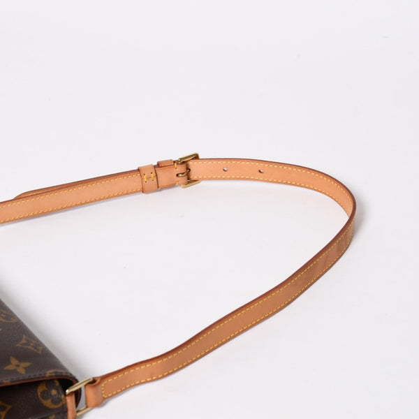 Very good condition LOUIS VUITTON Musette Tango shoulder bag M51257 Monogram canvas SP0091 Brown Gold hardware Used 4a009748