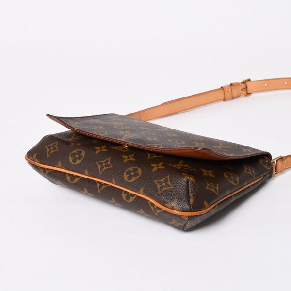 Very good condition LOUIS VUITTON Musette Tango shoulder bag M51257 Monogram canvas SP0091 Brown Gold hardware Used 4a009748
