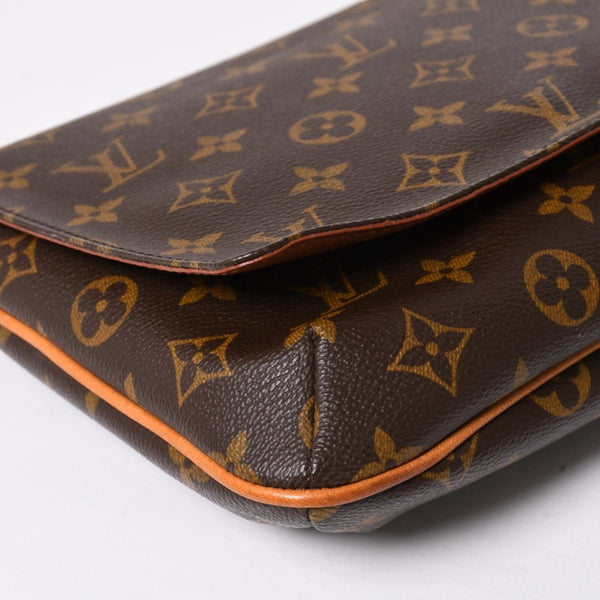 Very good condition LOUIS VUITTON Musette Tango shoulder bag M51257 Monogram canvas SP0091 Brown Gold hardware Used 4a009748