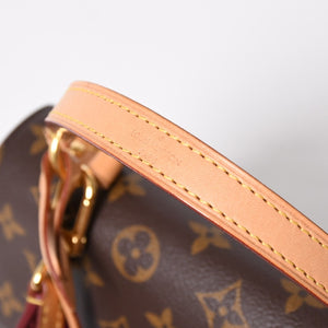 極美品 LOUIS VUITTON ルイヴィトン モノグラム クリュニーBB ショルダーバッグ M42738 ブラウン ピンク ゴールド金具 中古 4a009805