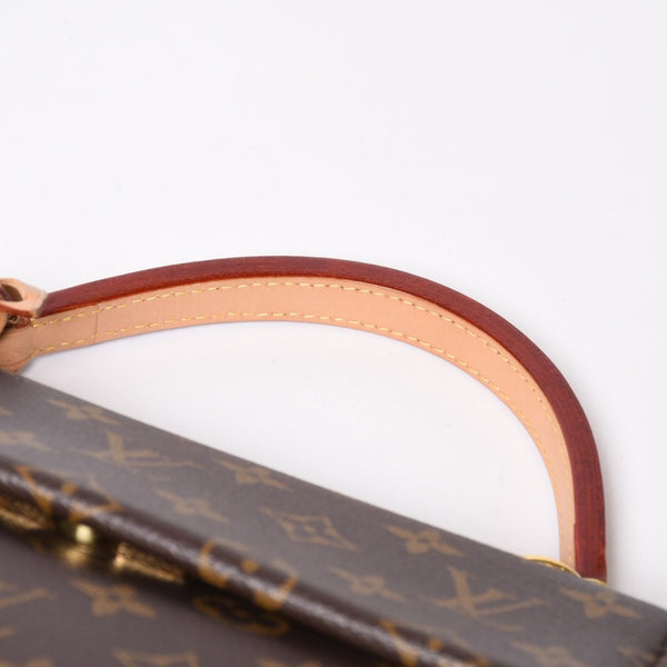 極美品 LOUIS VUITTON ルイヴィトン モノグラム クリュニーBB ショルダーバッグ M42738 ブラウン ピンク ゴールド金具 中古 4a009805