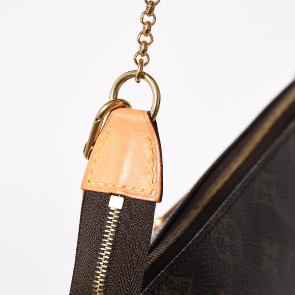 極美品 LOUIS VUITTON ルイヴィトン ポシェット エヴァ モノグラム M95567 ブラウン ゴールド金具 中古 4a009733