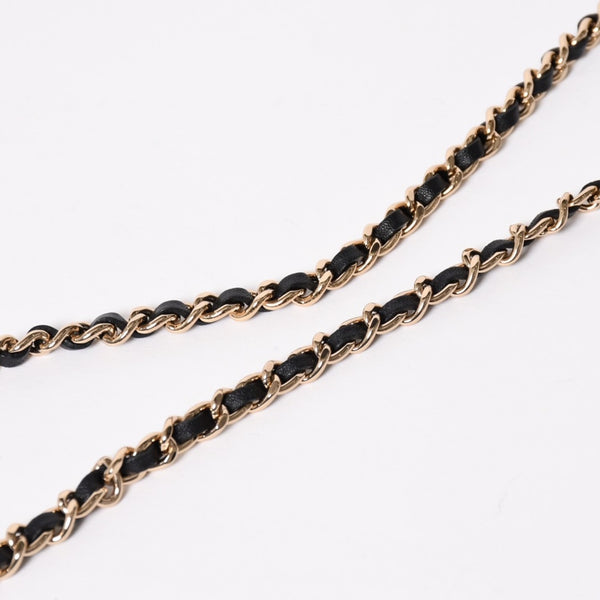 Like new CHANEL Chain wallet bi-fold wallet 31 series here mark lambskin black gold hardware used 4a009590