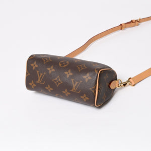 Like new LOUIS VUITTON Nano Speedy Handbag 2WAY Bag M81085 Monogram PVC Used Leather Gold Hardware 4a001234