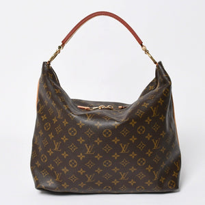 極美品 LOUIS VUITTON ルイヴィトン シュリPM ワンショルダーバッグ M40586 PVC ヌメ革 ブラウン ゴールド金具 中古 4a009810